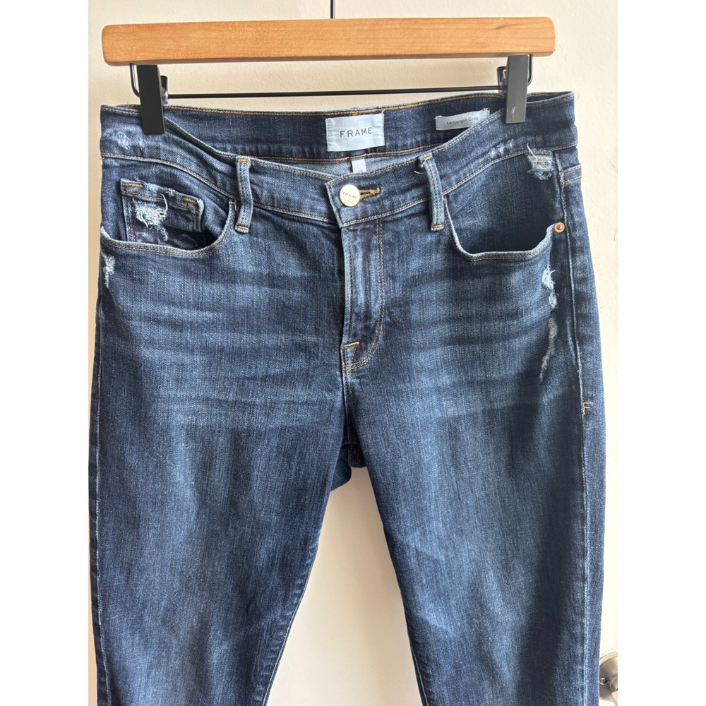 FRAME Le Garcon‎ Crop Jeans 28 boho staple layered luxury flattering tecwear - Picture 4 of 9